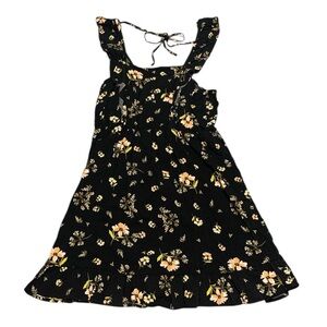 Cute floral black dress